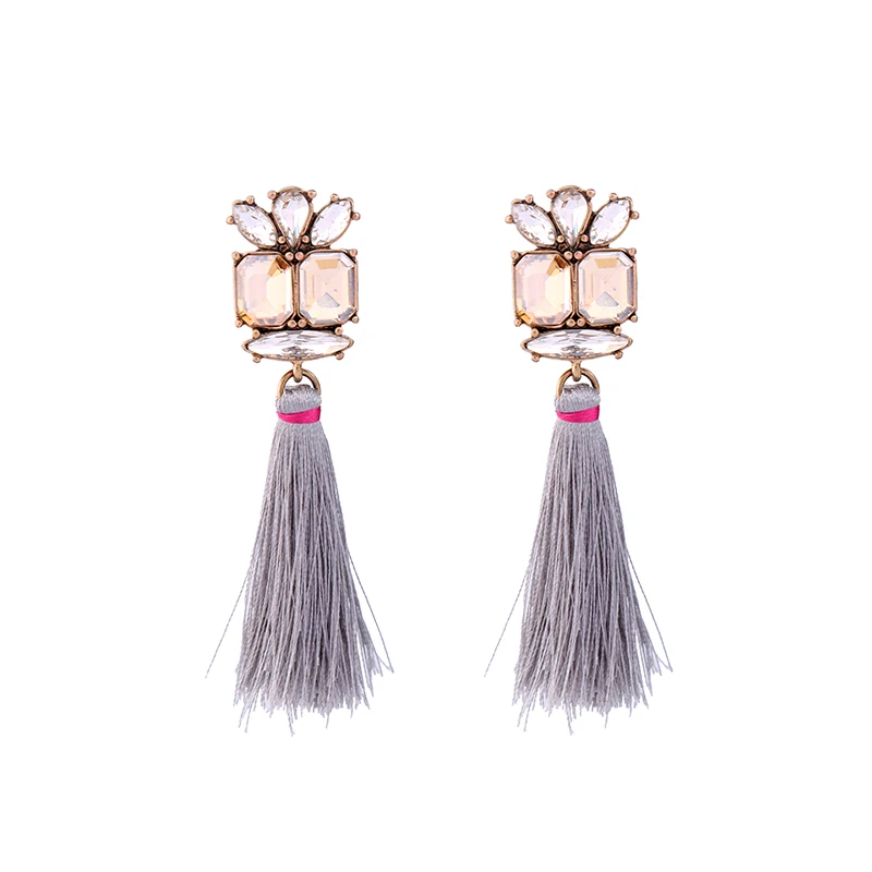 ed01013b Boho Jewelry Jewellery Manufacturers Gemstone Long Blue Grey Fringe Tassel Handmade Earrings For Girls
ed01013b Boho Jewelry Jewellery Manufacturers Gemstone Long Blue Grey Fringe Tassel Handmade Earrings For Girls