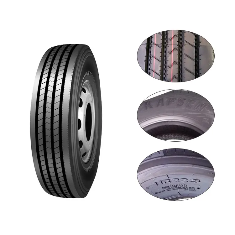 Tubless truck tire 285 / 75R24.5 Trailer truck tyres for long distance transportation