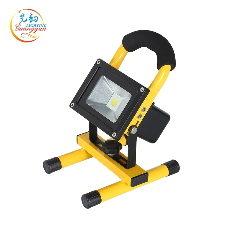 Portable construction use work lights 10W led rechargeable flood light
