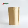Stand Up Coffee Zipper Aluminum Foil Packaging Ziplock Paper Kraft Bag