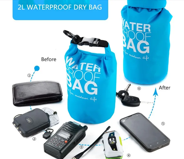 multi-color strap custom waterproof ocean bag gift