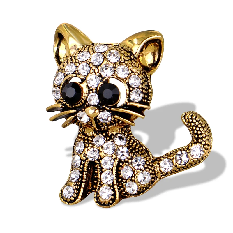 korea bulk Vintage Cute Cat Rhinestone Crystal metal Brooch custom Jewelry fancy brooch pin, Silver/gold
korea bulk Vintage Cute Cat Rhinestone Crystal metal Brooch custom Jewelry fancy brooch pin, Silver/gold