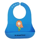 Wholesale Newborn Unisex waterproof silicone baby bib custom baby bibs