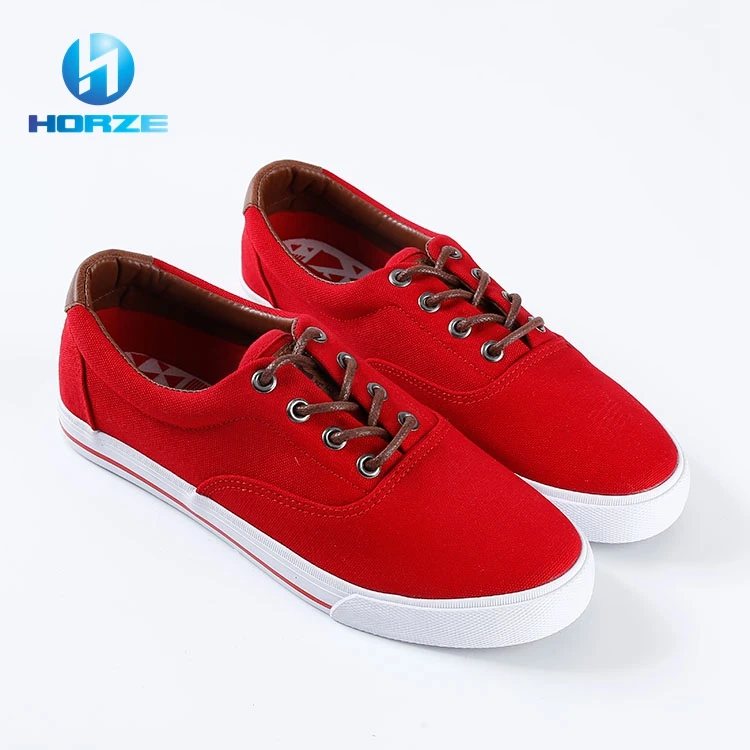 red canvas shoes mens