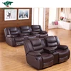 Genuine leather home theater power recliner,family theater furniture,electric home theater seating 3