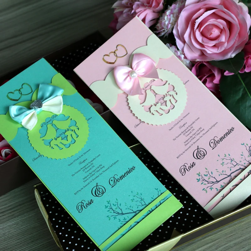 Wholesale Cheap Carte D Invitation De Mariage Scroll Invitation