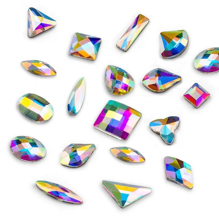 Crystal AB non hotfix flatback rhinestone, flat back 3D clear AB nail art crystal stones
Crystal AB non hotfix flatback rhinestone, flat back 3D clear AB nail art crystal stones
