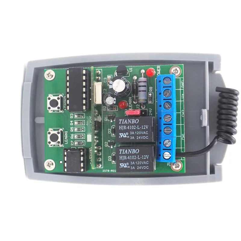 2 CH Wireless Remote Control Switch 1 receiver 1transmitter Tubular ac motor