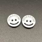 2 hole laser engraved pattern polyester resin button