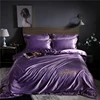 Bed Duvet Cover Home Bedding Set 100% wash silk sheet