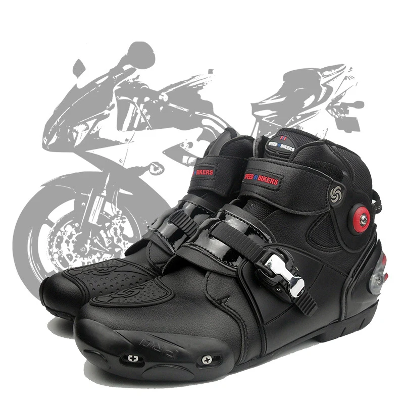 professional motorbike leather motorcycle boots motocross racing boots waterproof biker protect ankle moto shoes A9003
professional motorbike leather motorcycle boots motocross racing boots waterproof biker protect ankle moto shoes A9003