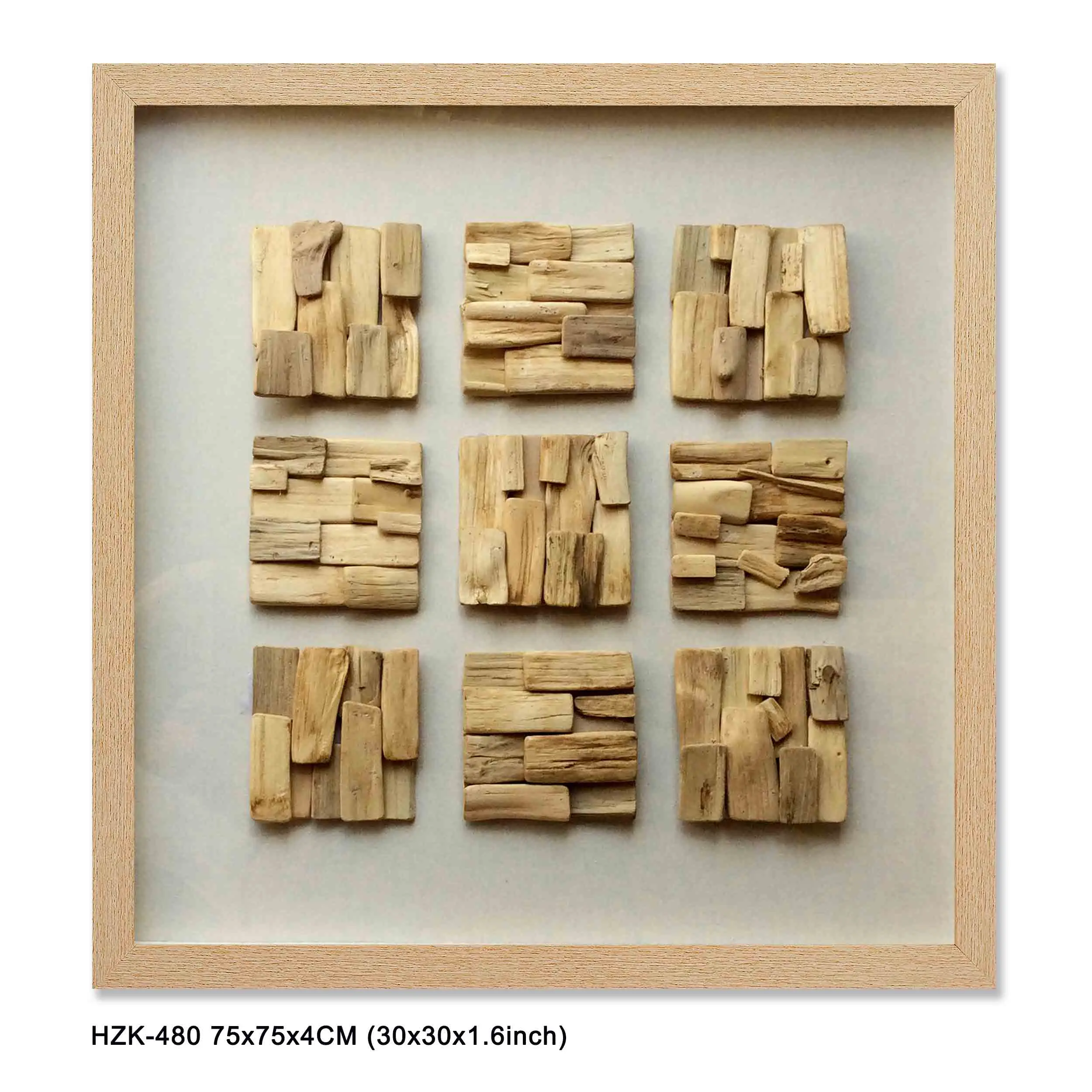 wood carved decorative wall art blocks square decor shadow box