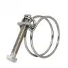 Heavy Duty Double Wire Hose Clamps Stainless Steel Plumbing Adjustable T Bolt Clamp Tube Pipe Clips