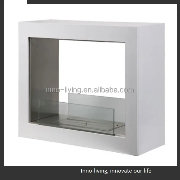 Free Standing Ethanol Distressed Wood Fireplace Buy Free