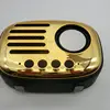 China factory leather Vintage boombox retro portable mini bluetooth speaker with remote control FM radio