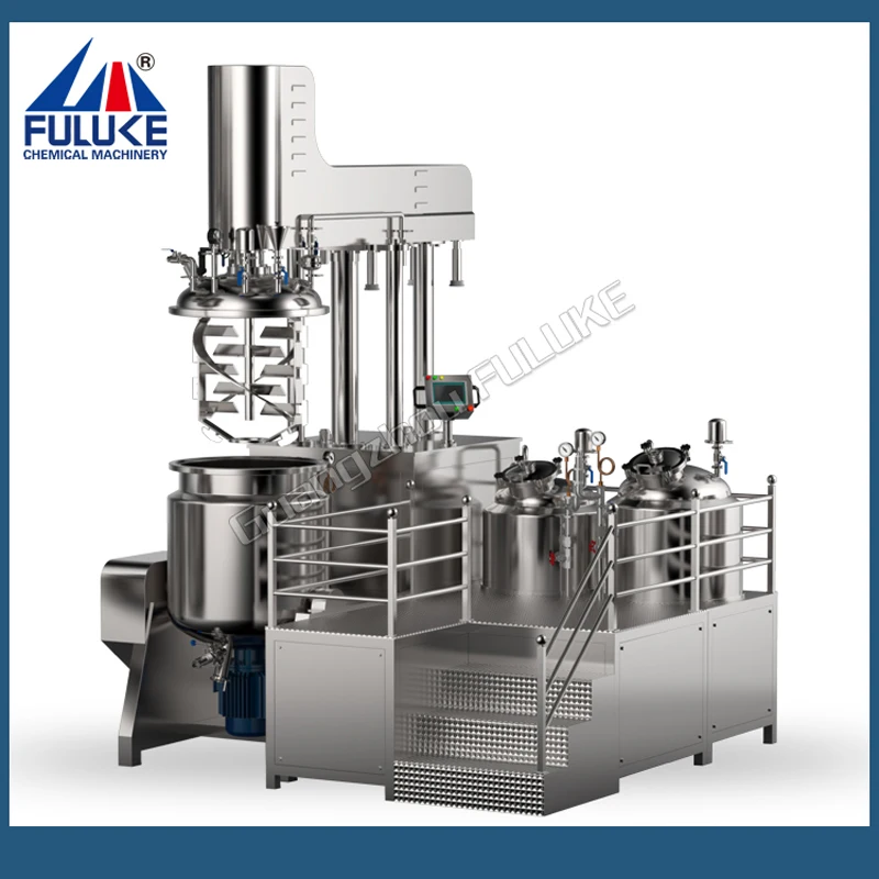 FULUKE food sauce vacuum emulsifying mixer /cream making machine/vacuum homogenizer for wholesale