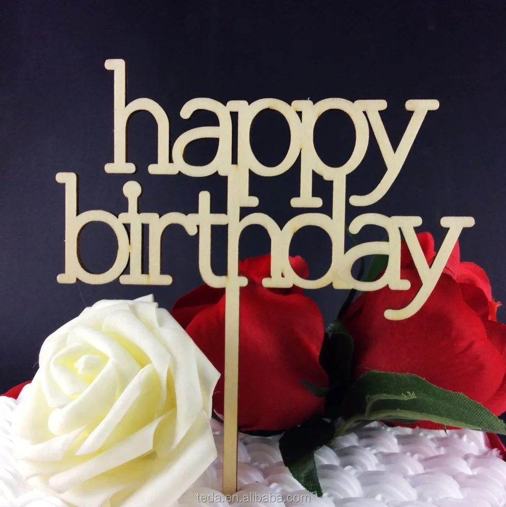 custom High quality happy birthday cake topper