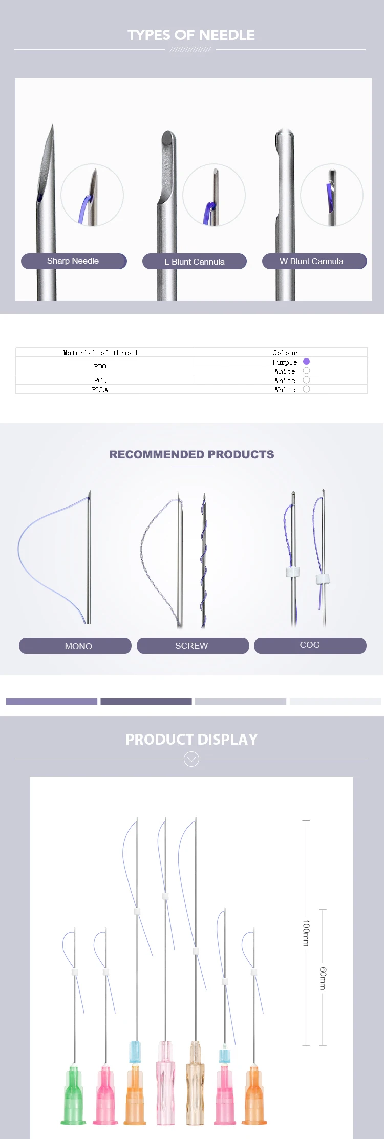 Double screw silhouette surgical thread lift