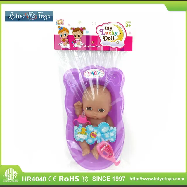 lovely 10 inch silicone reborn baby dolls with bath tray shower