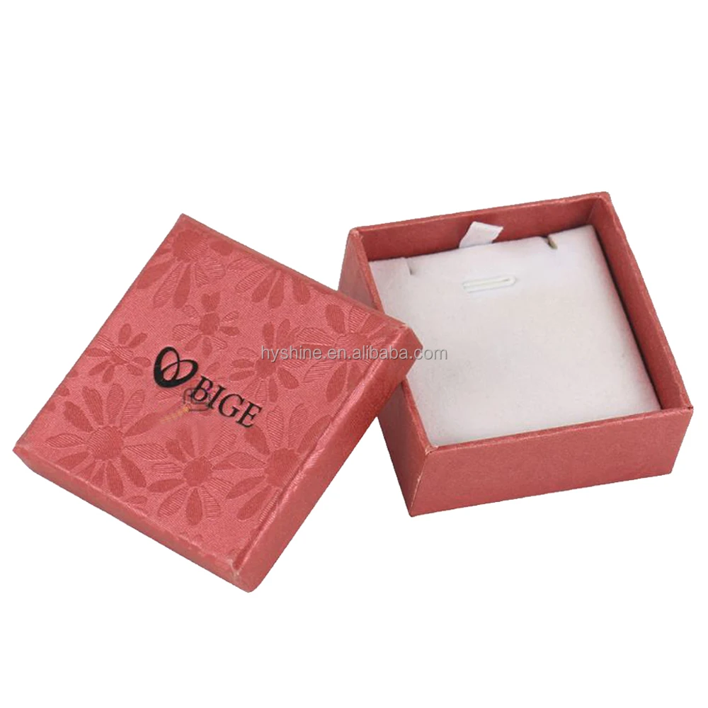 handmade custom design rigid cardboard paper jewelry gift boxes