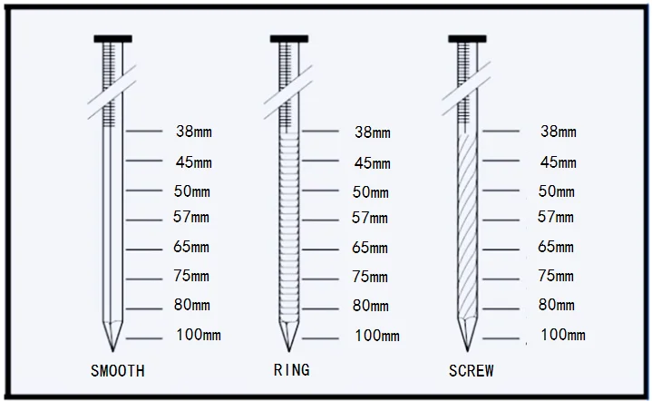 Manufactory Wholesale 2.5X65MM CHISEL/BLUNT/DIAMOND POINT LOOSE NAILS hot sale in Middle East , Africa Market