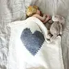 100% Acrylic Knitted Patterned Warm Baby Blanket