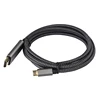 Good quality nylon braided 4k 3d flat durable type c usb c to hdmis cable for ps4 with ethernet