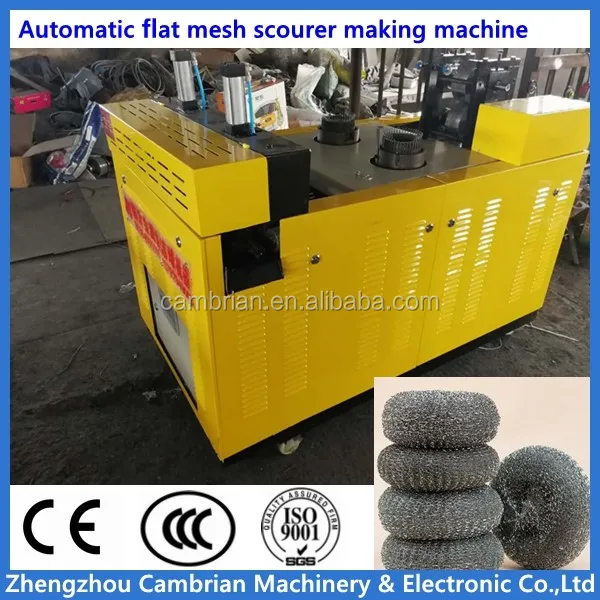 kitchen clean ball mesh scrubber scourer making machine