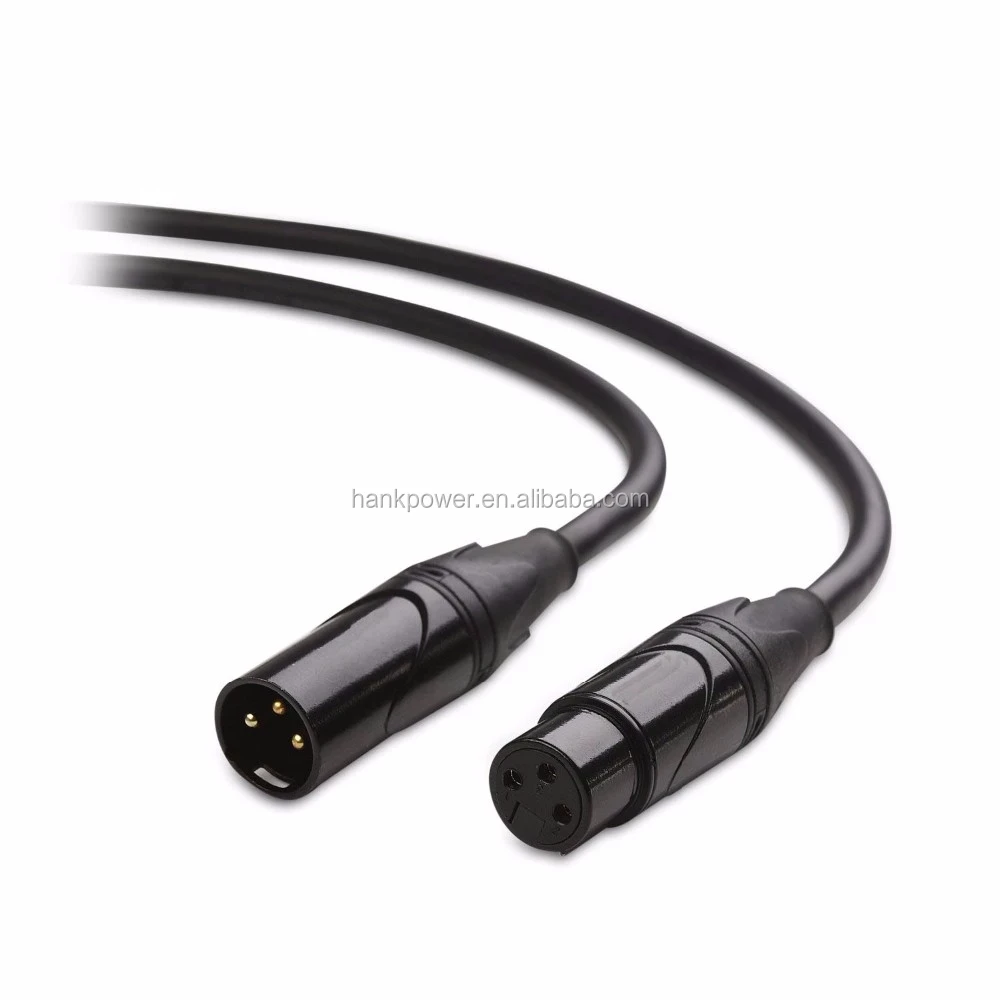 100% pure copper high end 3pin male to female DMX cable XLR cable - ANKUX.COM