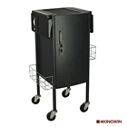Black Deluxe Lockable Metal beauty salon Trolley