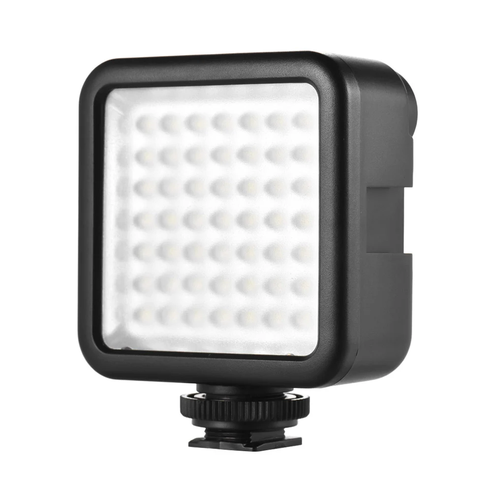 

W49 Mini Interlock Camera LED Panel Light Camcorder Video Lighting With Shoe Mount Adapter for Canon Nikon Sony A7 DSLR