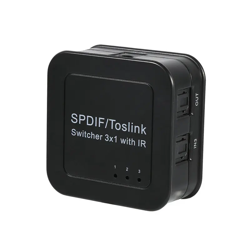 VBESTLIFE New HD Digital Optical Audio Switch SPDIF/ TOSLINK Optical Audio 3x1 Switcher with Remote Controller
VBESTLIFE New HD Digital Optical Audio Switch SPDIF/ TOSLINK Optical Audio 3x1 Switcher with Remote Controller
