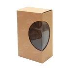 JiaYuan Custom Print Brown Kraft Cardboard Box pvc Window