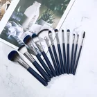 12 Pcs Soft Make Up Brushes Tools Cosmetic Beauty Makeup Brush Sets With Leather Case