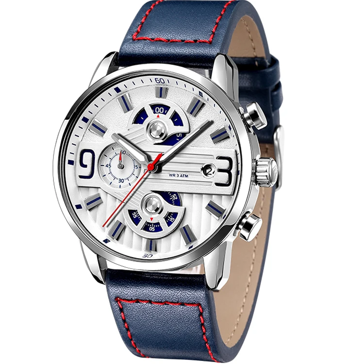 Custom High Quality Luxury Brand Japan Movement Genuine Leather Watch Chronograph Steel For men watch, Green;blue;red;orange
Custom High Quality Luxury Brand Japan Movement Genuine Leather Watch Chronograph Steel For men watch, Green;blue;red;orange