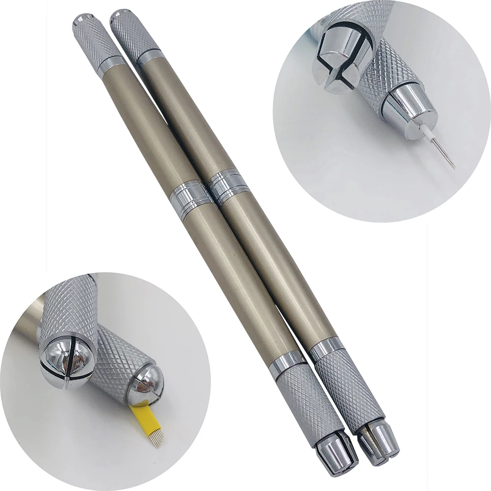 Professional Permanent Makeup double head tattoo eyebrow pen for manual eyebrow tattoo use, Champagne gold;light blue
Professional Permanent Makeup double head tattoo eyebrow pen for manual eyebrow tattoo use, Champagne gold;light blue
