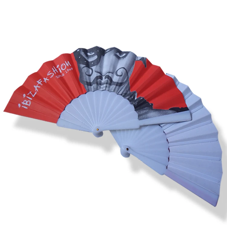 New Wholesale special spanish paper plastic hand fan