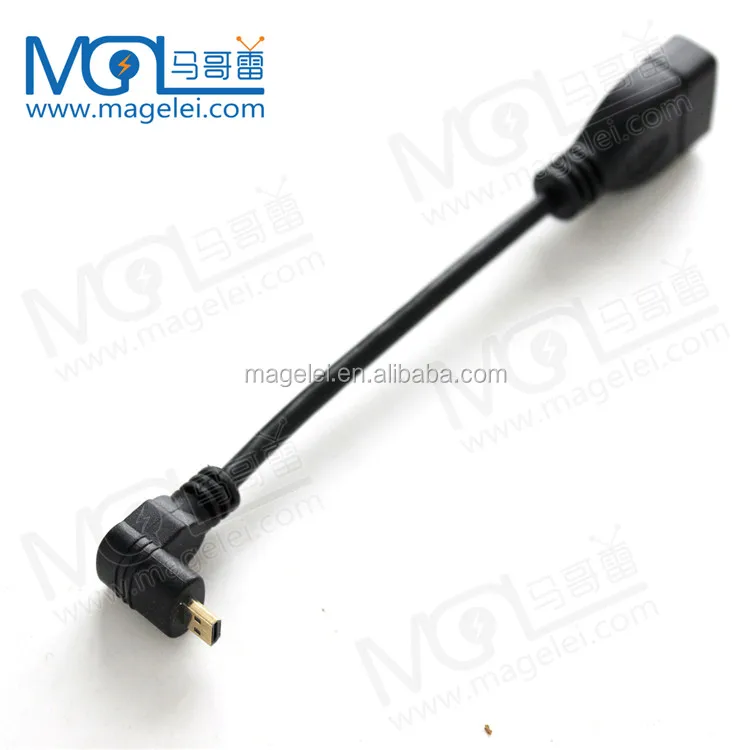 90 Degree Up angled Micro HDMI Male to Micro HDMI Female Adapter Cable - ANKUX.COM