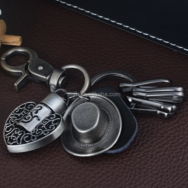 popular keychain vintage design heart perfume bottle keychain