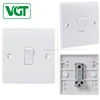 VGT European Standard 1 Gang 1 Way Light Wall Switch 10A 250V Bakelite Panel