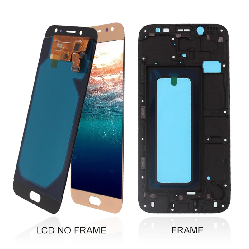 

Super OLED mobile phone lcds j7 pro 2017, For Samsung galaxy j7 pro J730 pantallas de celular, White black gold