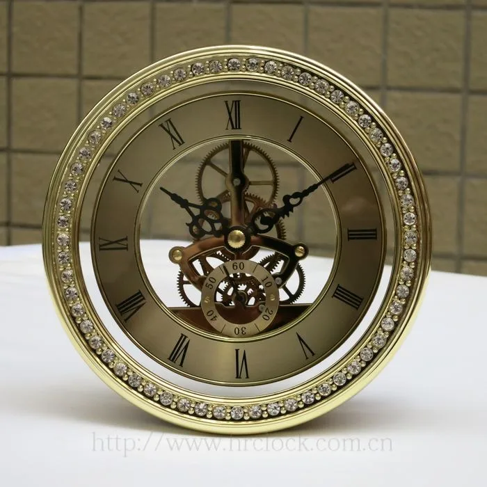 Mechanical skeleton clock inserts clock kits mechanism for grandfather