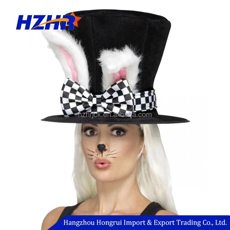 white rabbit top hat