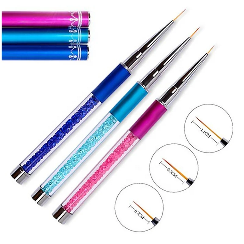 7/9/11mm Nail Art Brush Painting Flower Drawing Line Pen Crystal Rhinestone Metal Acrylic UV Gel Polish Tip Design Tool Manicure
7/9/11mm Nail Art Brush Painting Flower Drawing Line Pen Crystal Rhinestone Metal Acrylic UV Gel Polish Tip Design Tool Manicure