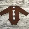 free shipping baby boy football season clothing infant toddler boys romper children football romper toddler boys outfits