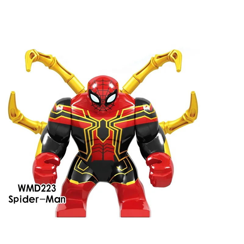 Super Héroes mini Spiderman Spider-hombre lejos de casa grande Jumbo cifras bloques de construcción ladrillos juguetes de los niños