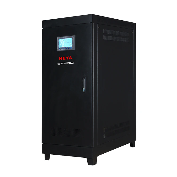 SBW SBW-S 30KVA~200KVA LCD Display Three Phase AC Compensated Automatic Voltage Regulator Stabilizers Price