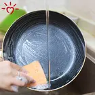 Heavy Duty Green Yellow Household Cleaning Scourer Kitchen Scrubber Colorful Scouring Pad