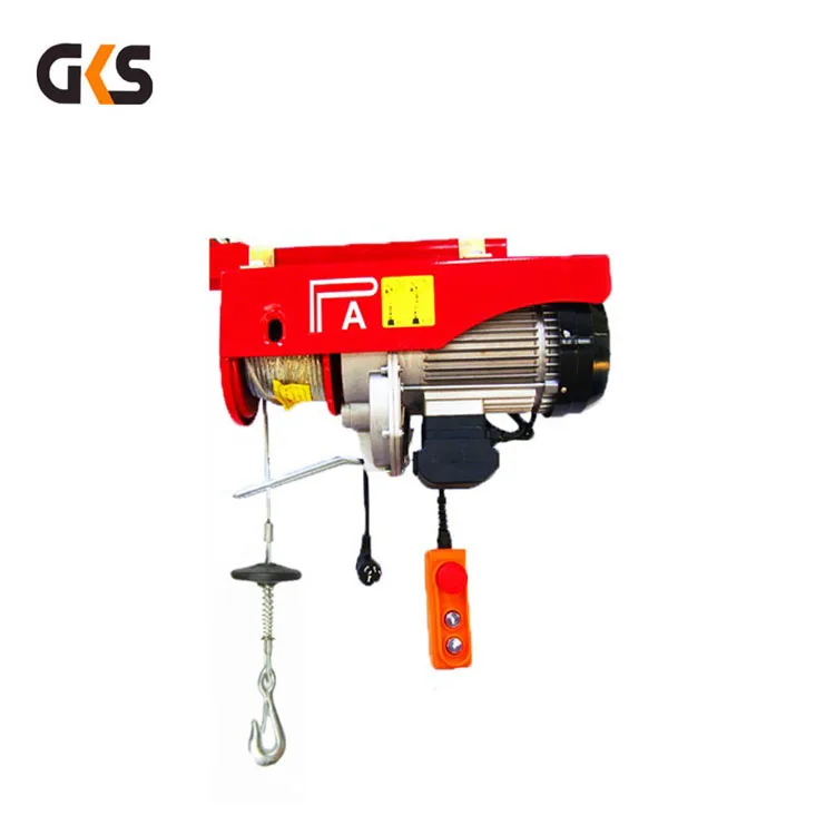 mini wire rope winch with Remote Control small electric hoist