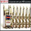 Chain drive sliding aluminum retractable gate opener outdoor telescopic sliding gate